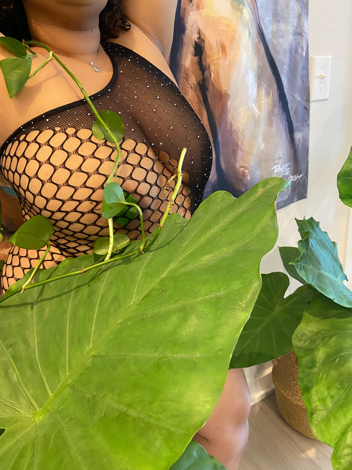 Prayer plant bodycon